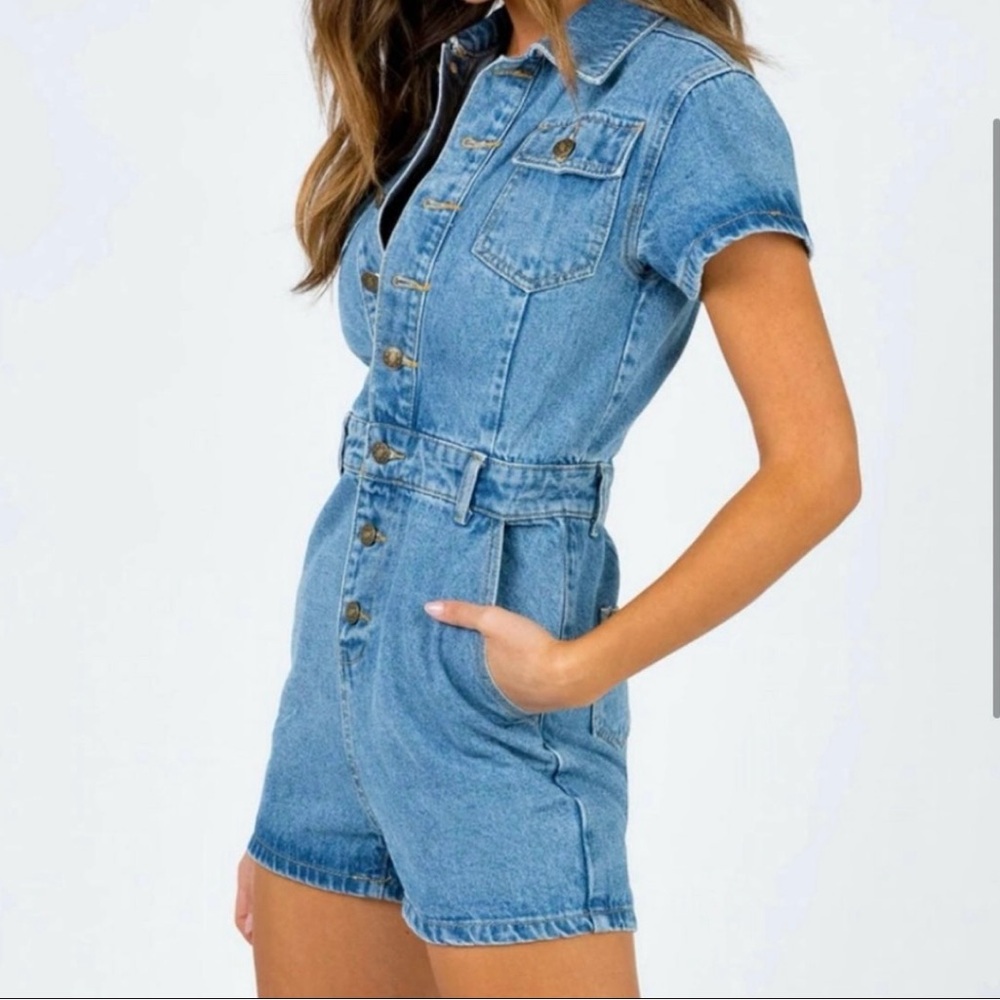 Women's Lioness Denim Romper